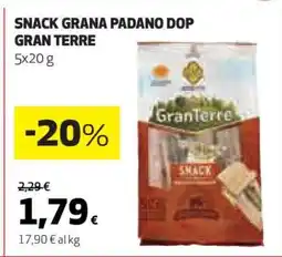 Coop SNACK GRANA PADANO DOP GRAN TERRE offerta