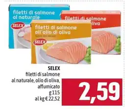 Famila SELEX filetti di salmone offerta