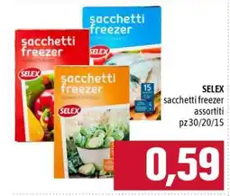 Famila SELEX sacchetti freezer assortiti offerta