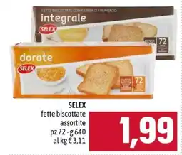 Famila SELEX fette biscottate assortite offerta