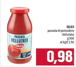 Famila SELEX passata di pomodoro Vellutata offerta