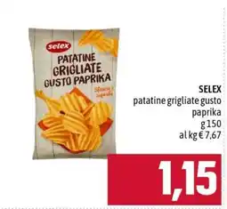 Famila SELEX patatine grigliate gusto paprika offerta