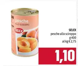 Famila SELEX pesche allo sciroppo offerta