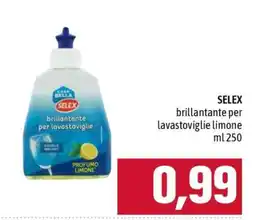Famila SELEX brillantante per lavastoviglie limone offerta