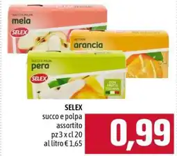 Famila SELEX succo e polpa assortito offerta