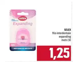 Famila SELEX filo interdentale expanding metri 30 offerta