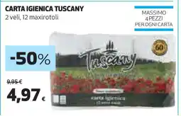 Coop CARTA IGIENICA TUSCANY offerta