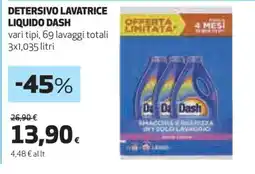Coop DETERSIVO LAVATRICE LIQUIDO DASH offerta