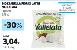 Coop MOZZARELLA FIOR DI LATTE VALLELATA offerta