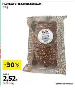 Coop FILONE A FETTE FARINA CEREALIA offerta