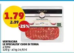 PENNY Ventricina le specialita' cuor di terra a fette offerta