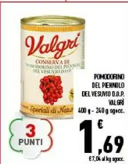 Conad Conserva di "pomodorino del piennolo del vesuvio d.o.p." 400 g(ml) offerta