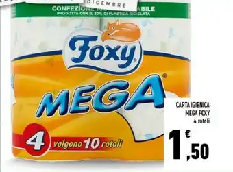 Conad Superstore Carta igienica mega 4 rotoli offerta