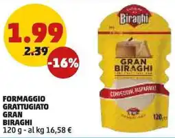 PENNY Formaggio grattugiato gran biraghi offerta