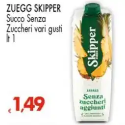Despar ZUEGG SKIPPER Succo Senza Zuccheri vari gusti offerta