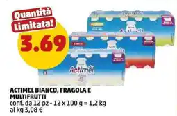 PENNY Actimel bianco, fragola e multifrutti offerta