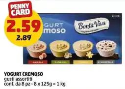 PENNY Yogurt cremoso gusti assortiti conf. da 8 pz - offerta