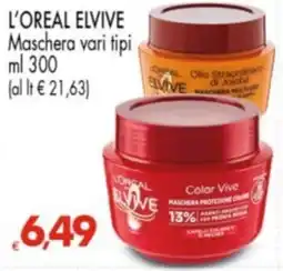 Despar L'OREAL ELVIVE Maschera vari tipi offerta