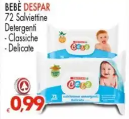 Despar BEBÈ DESPAR 72 Salviettine Detergenti offerta