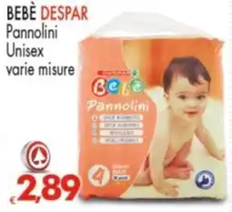 Despar BEBÈ DESPAR Pannolini Unisex varie misure offerta
