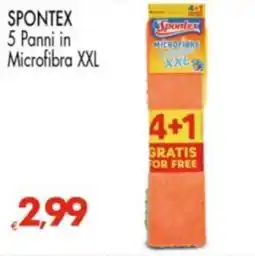 Despar SPONTEX 5 Panni in Microfibra XXL offerta