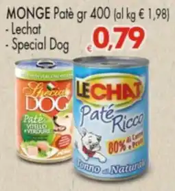 Despar MONGE Patè -Lechat - Special Dog offerta