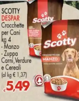 Despar SCOTTY DESPAR Crocchette per Cani offerta