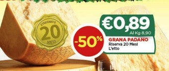 Crai Grana padano riserva 20 mesi offerta