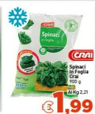 Crai Spinaci offerta