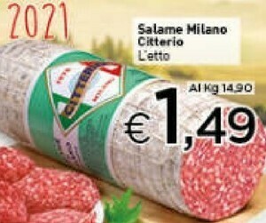 Crai Salame milano offerta