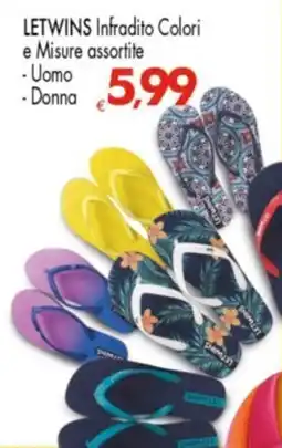 Despar LETWINS Infradito Colori e Misure assortite - Uomo Donna offerta