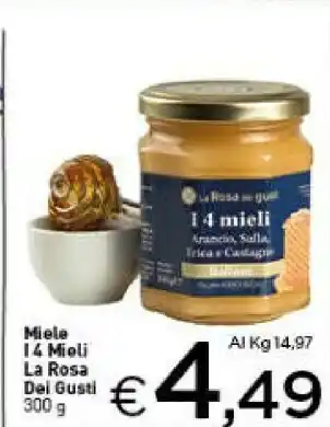 Crai La rosa dei gusti miele i 4 mieli 300 g offerta