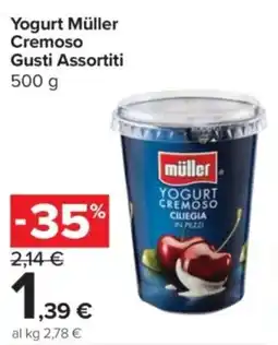 Carrefour Express Yogurt Müller Cremoso Gusti Assortiti offerta