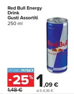 Carrefour Express Red Bull Energy Drink Gusti Assortiti offerta