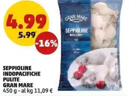 PENNY Seppioline indopacifiche pulite gran mare offerta