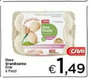 Crai Crai - uova fresche grandi offerta
