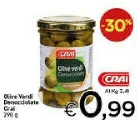 Crai Crai olive verdi denocciolate offerta