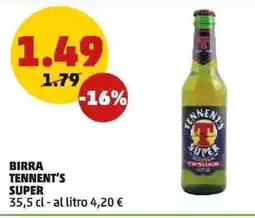 PENNY Birra tennent's super offerta