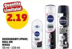 PENNY Deodoranti spray, roll on nivea offerta