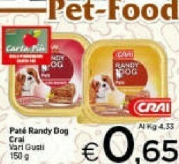 Crai Crai pate randy dog offerta
