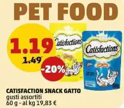 PENNY Catisfaction snack gatto gusti assortiti offerta