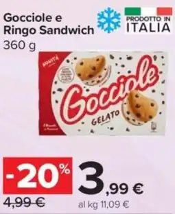 Carrefour Express Gocciole e Ringo Sandwich offerta