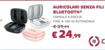Euronics Auricolari senza fili bluetooth offerta