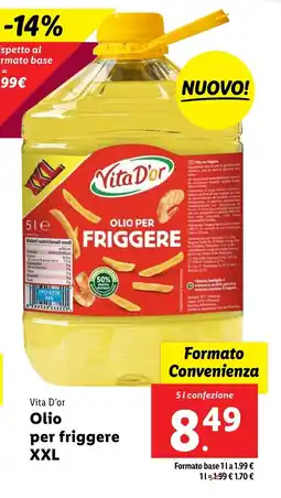 Lidl Vita D'or Olio per friggere XXL offerta