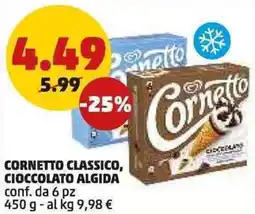 PENNY Cornetto classico, cioccolato algida conf. da 6 pz offerta
