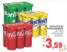 Eté Coca cola/ fanta/sprite lattina vari gusti offerta
