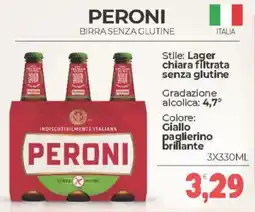 Eté Peroni birra senza glutine offerta