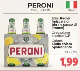Eté Peroni chill lemon offerta