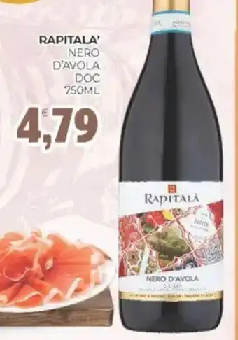 Eté Rapitala' nero d'avola doc offerta