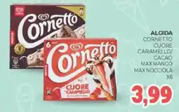 Eté Algida cornetto cuore caramello/ cacao max mango max nocciola offerta